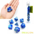 Bescon Mini Gemini Gemini Two Tone Polyédrico RPG Dice Set 10 mm